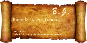 Bernát Julianna névjegykártya